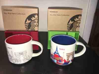 Starbucks Paris 2017 You are Here (YAH) (NWT) and 2017 YAH Christmas Mug (NWT) - Sold on eBay Jun, 16th 2019 for $40.00