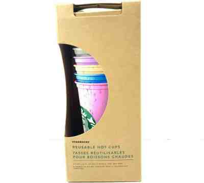 Starbucks Reusable Hot Cup Collection Pack Of 6 W/Lids 16 oz Summer 2019 FSHP - Sold on eBay Jun, 16th 2019 for $23.74