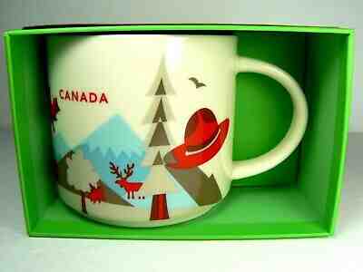 BRAND NEW! 2017 STARBUCKS YAH YOU ARE HERE CANADA 14 OZ CERAMIC MUG NIB - Sold on eBay Jun, 16th 2019 for $27.38