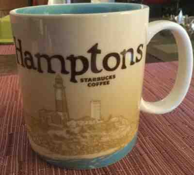 Starbucks Hamptons Coffee Ceramic Cup Mug 2010 Collector Series 16oz New York  - Sold on eBay Jun, 16th 2019 for $20.50