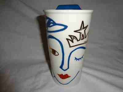 STARBUCKS 2016 ANNIVERSARY SIREN SWAROVSKI CRYSTAL RED LIPS CERAMIC TUMBLER CUP - Sold on eBay Jun, 16th 2019 for $19.99