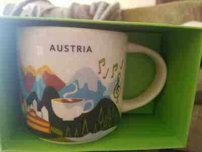 Starbucks City Mug Cup You are here Series YAH Austria 14oz NEW!!!! So Cute!! - Sold on eBay Jun, 16th 2019 for $20.00