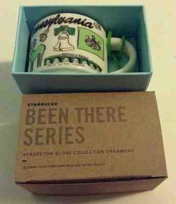 NIB NEW STARBUCKS Been there series PENNSYLVANIA cup ORNAMENT 2 fl oz 2018 - Sold on eBay Jun, 16th 2019 for $16.21
