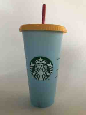 New Starbucks 2019 Reusable Color Changing Cold Cup Sky - Cobalt Single (Blue) - Sold on eBay Jun, 16th 2019 for $20.50