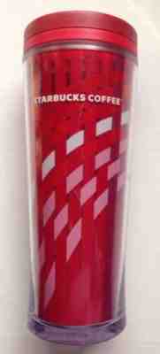 2009 STARBUCKS COFFEE PLASTIC TUMBLER, RED, PINK and WHITE WAVE, 16 OUNCES - Sold on eBay Jun, 16th 2019 for $19.99