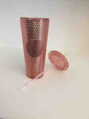 New Starbucks Rose Gold Iridescent Jeweled 24 Oz Plastic Tumbler - Sold on eBay Jun, 16th 2019 for $28.00