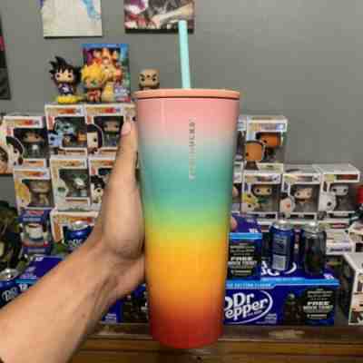 New Starbucks Tumbler Summer Collection 2019 Venti 24oz SS Pastel Rainbow  - Sold on eBay Jun, 16th 2019 for $37.50
