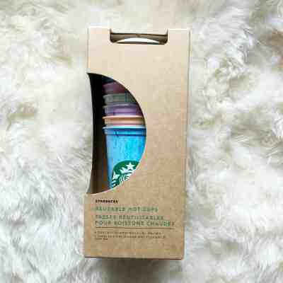 RARE 2019 starbucks not color changing cups Pack Of 6 W/Lids 16 oz Summer 2019 - Sold on eBay Jun, 16th 2019 for $39.99