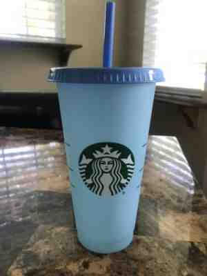 New Starbucks Color Changing Reusable Cold Cup 24oz Venti W/ Lid - Sold on eBay Jun, 15th 2019 for $17.00