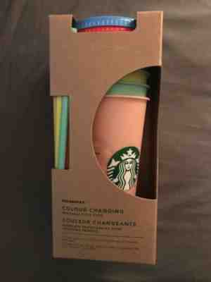 Starbucks Set Of 5 Color Changing Reusable Cold Cups - Sold on eBay Jun, 15th 2019 for $65.00