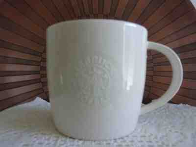 Starbucks Coffee New Bone China 2009 16 oz Embossed Siren Mermaid White Cup Mug - Sold on eBay Jun, 15th 2019 for $18.00