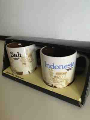 STARBUCKS BALI INDONESIA SET Global Icon Series Collectors Demitasse Coffee Cup - Sold on eBay Jun, 15th 2019 for $39.50