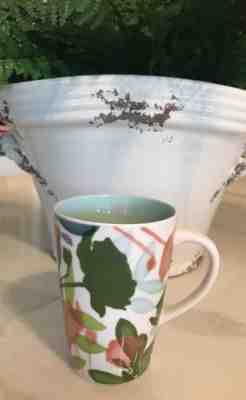 Starbucks Coffee 2009 New Bone China Tall Watercolor Floral Latte Mug 16 Oz - Sold on eBay Jun, 15th 2019 for $18.99