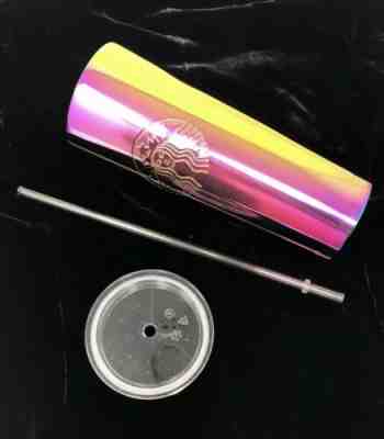 NEW Starbucks 2019 Iridescent Summer Tumbler Venti 24oz Purple Gold Blue IN HAND - Sold on eBay Jun, 15th 2019 for $30.00