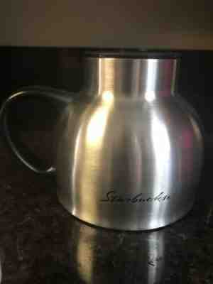 STARBUCKS  Classic Stainless Steel 16 oz. Chubby Coffee Mug With Lid - Sold on eBay Jun, 15th 2019 for $30.00