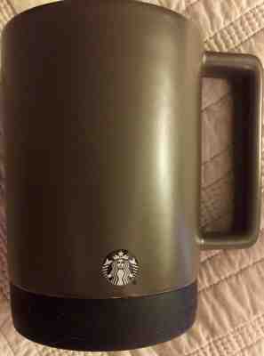 Starbucks Brown Glazed Ceramic Desktop Mug Rubber Non-Slip Bottom Lid 14oz NWT - Sold on eBay Jun, 15th 2019 for $18.50