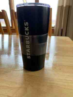 Starbucks Tumbler Coffee Mug MATTE BLACK Stainless Steel 24 oz Hot Cold W Straw - Sold on eBay Jun, 15th 2019 for $25.99