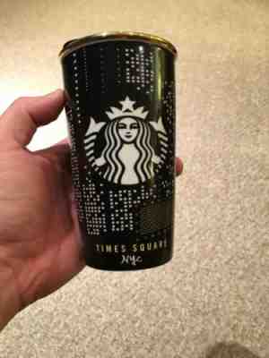 Starbucks Times Square NYC Travel Mug Double Wall 12 Oz Broadway New York City - Sold on eBay Jun, 15th 2019 for $24.99
