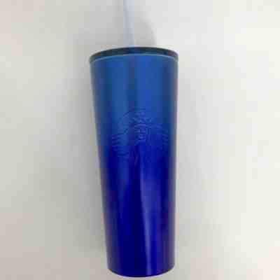 Starbucks Tumbler Stainless Steel Metal Cold-Cup 16oz Ombre Traveler Straw NWT - Sold on eBay Jun, 15th 2019 for $39.95