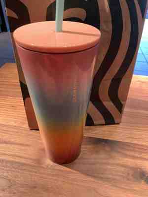 Starbucks Rainbow Ombre Pride Cold Cup - Sold on eBay Jun, 15th 2019 for $25.00