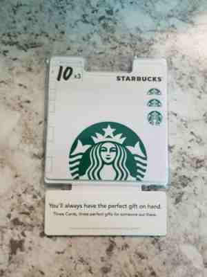 3 $10 Starbucks gift cards ($30) - Sold on eBay Jun, 15th 2019 for $26.00