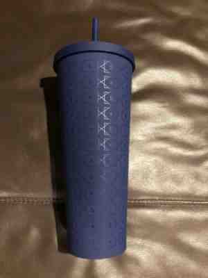 NEW Starbucks Matte BLUE Pattern Tumbler 2017 Acrylic 24oz Venti Cold Cup  - Sold on eBay Jun, 15th 2019 for $22.99