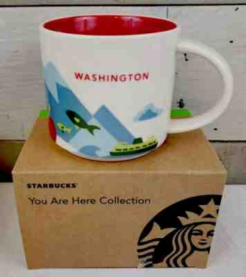 NEW Starbucks YAH WASHINGTON 2013 Mug 14 oz You Are Here - Sold on eBay Jun, 15th 2019 for $26.00