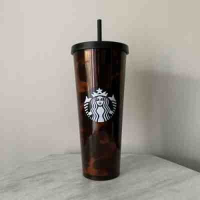 Starbucks Tortoise Venti Cup 24 oz Acrylic Cold Tumbler Black Brown 2019 - Sold on eBay Jun, 15th 2019 for $27.99