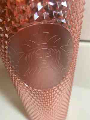 Starbucks Rose Gold Pink Radiant Iridescent Sparkling Jeweled 24oz Tumbler NEW! - Sold on eBay Jun, 15th 2019 for $26.00