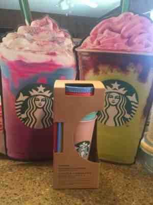 New 2019 Starbucks Color Changing Reusable Cold Tumbler Cups Limited Edition - Sold on eBay Jun, 14th 2019 for $80.00