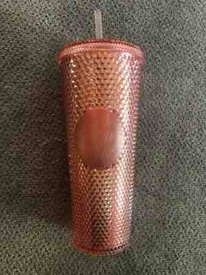 Starbucks Acrylic Iridescent Rose Gold Pink Studded Rainbow Cold Cup Tumbler - Sold on eBay Jun, 14th 2019 for $26.00