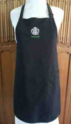 Rare Starbucks Embroidered Black Apron discontinued Coffee Master Program 30" - Sold on eBay Jun, 14th 2019 for $54.00