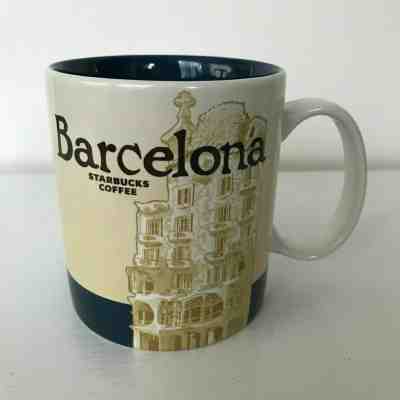 Starbucks City Mug Cup Global Icon Series Barcelona 16 oz Coffee Mug 2013 - Sold on eBay Jun, 14th 2019 for $24.88