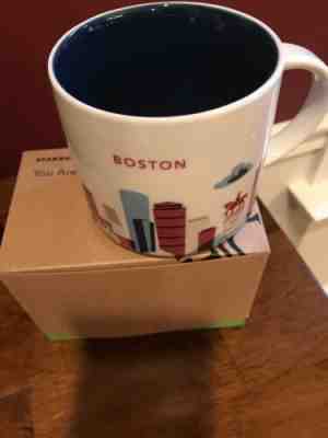 Starbucks Boston you Are Here Coffee Mug Cup 14 Oz Collection 2013 - Sold on eBay Jun, 14th 2019 for $23.50