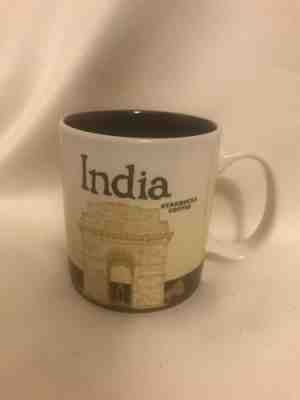 Starbucks INDIA Mug 16 oz. Delhi Gate Cricket 2013 City Collector Series - Sold on eBay Jun, 14th 2019 for $19.99