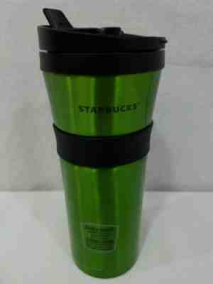 Starbucks 2011 Green Stainless Steel Coffee Tumbler 16oz Double wall hot or cold - Sold on eBay Jun, 14th 2019 for $27.99