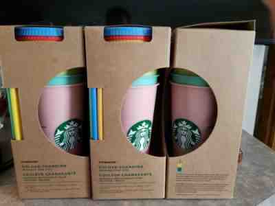 starbucks color changing tumbler new in box 1 set of 5  see description  - Sold on eBay Jun, 14th 2019 for $65.00