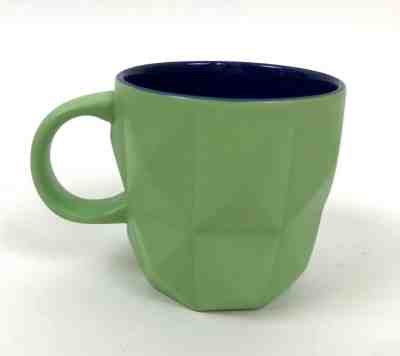 Starbucks Teavana Geometric Tea Mug Lime Green 12 Oz Cubist Angled Modern 3D Cup - Sold on eBay Jun, 14th 2019 for $23.88