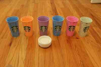 Brand New Starbucks Reusable Hot Cups Set of 6 Pastel Colors Sold Out - Sold on eBay Jun, 14th 2019 for $22.03