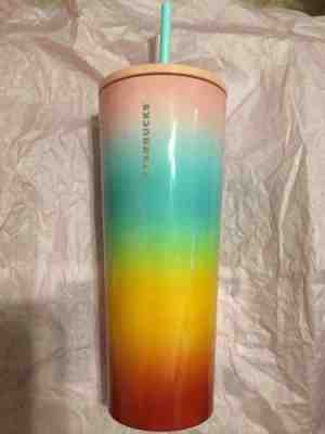 Starbucks Rainbow Tumbler 2019 Venti 24 Oz - Sold on eBay Jun, 14th 2019 for $29.00