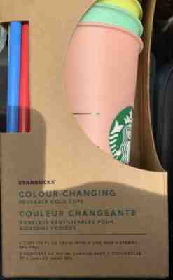 Starbucks 2019 Colour-Changing Reusable Cold Cups 5 pk - Sold on eBay Jun, 14th 2019 for $67.00