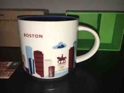 Starbucks Boston 2013 You Are Here (YAH) 14 oz. Mug (NWT) in Box with a card  - Sold on eBay Jun, 14th 2019 for $26.00
