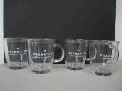 Starbucks Coffee Company 20oz. Clear Glass Mug - Set of 4 Mugs - Sold on eBay Jun, 14th 2019 for $39.99
