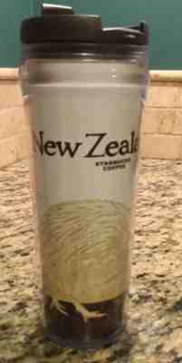 STARBUCKS New Zealand 2008 Plastic Tumbler Mug Collectible Travel Cup W/ Lid - Sold on eBay Jun, 14th 2019 for $15.99