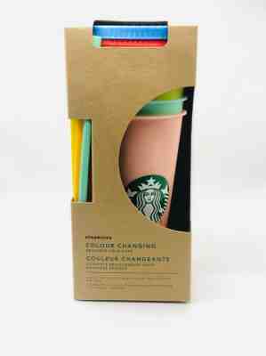 Starbucks Color Changing Cold Cups Tumbler w/ 5 Cups 5 Lids & 5 Straws NEW  - Sold on eBay Jun, 14th 2019 for $88.99