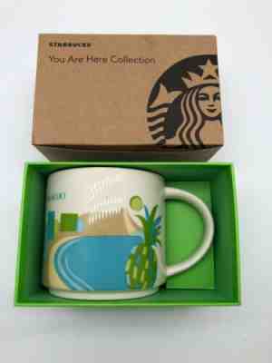 New Starbucks Mug Waikiki Beach Hawaii You Are Here Collection Coffee Cup HI  - Sold on eBay Jun, 14th 2019 for $19.77