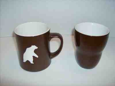 2 Brown Mug Cup 2010 Starbucks 16 Oz Yukon Blend Bear & 2010 Starbucks 8 Oz Aida - Sold on eBay Jun, 13th 2019 for $15.00