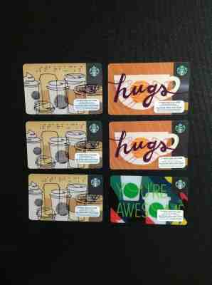 CANADA ???????? STARBUCKS  GIFT CARD -- LOT OF 6 PCS. -- NEW - Sold on eBay Jun, 13th 2019 for $20.94