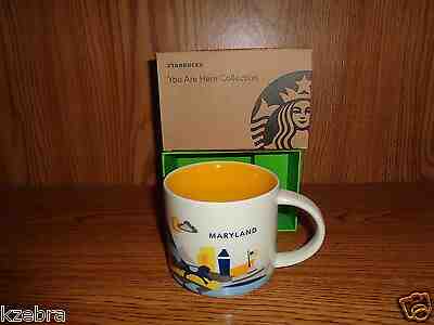 MARYLAND STARBUCKS 'YOU ARE MUG' 14 OZ NEW IN BOX - Sold on eBay Jun, 13th 2019 for $30.95