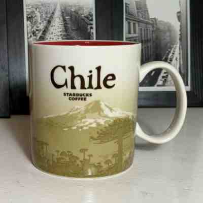 STARBUCKS COFFEE 2016 City Mug CHILE Icon Series 16 Oz EUC - RARE - Sold on eBay Jun, 13th 2019 for $30.30